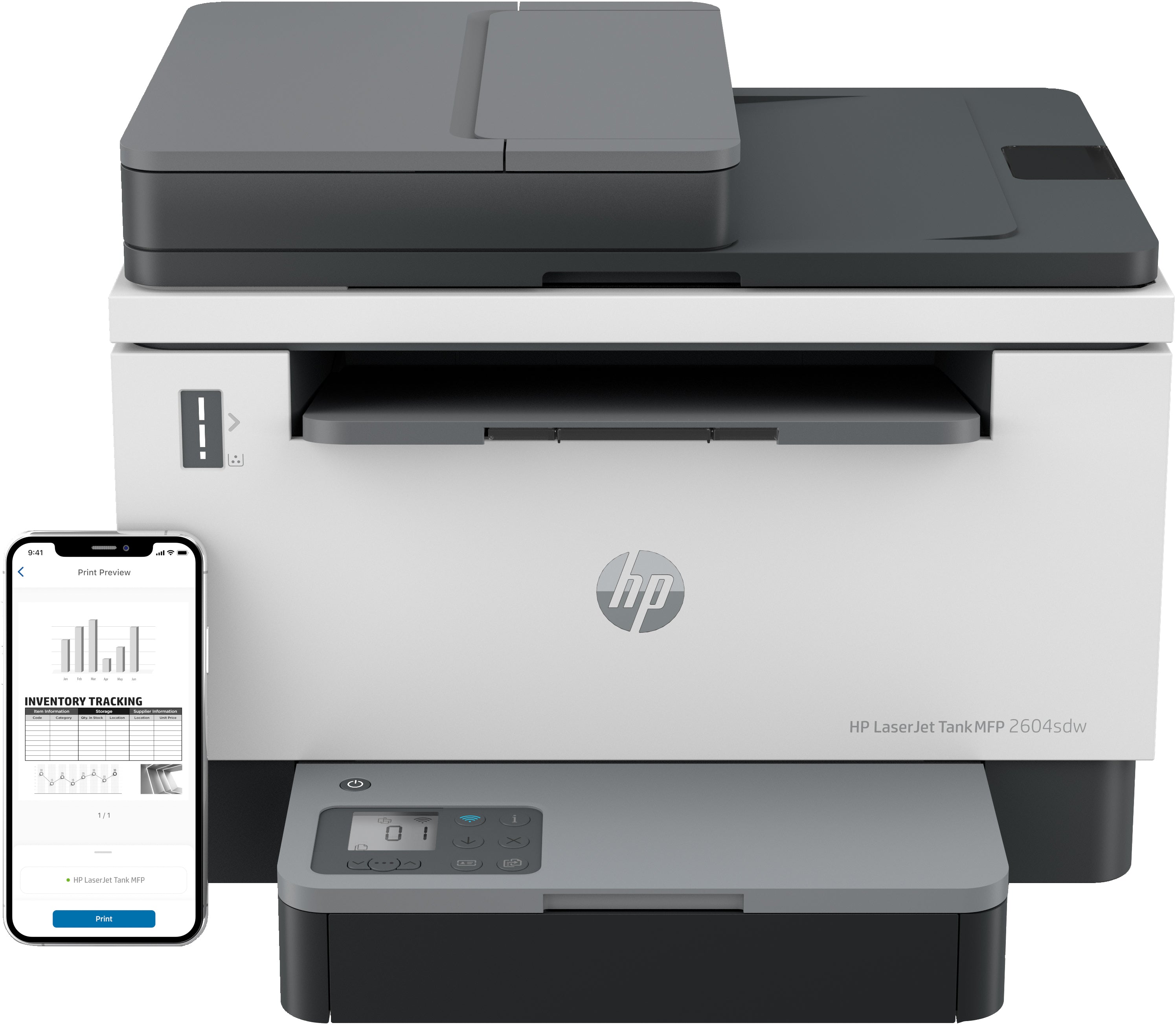 HP LaserJet Imprimante Tank MFP 2604sdw