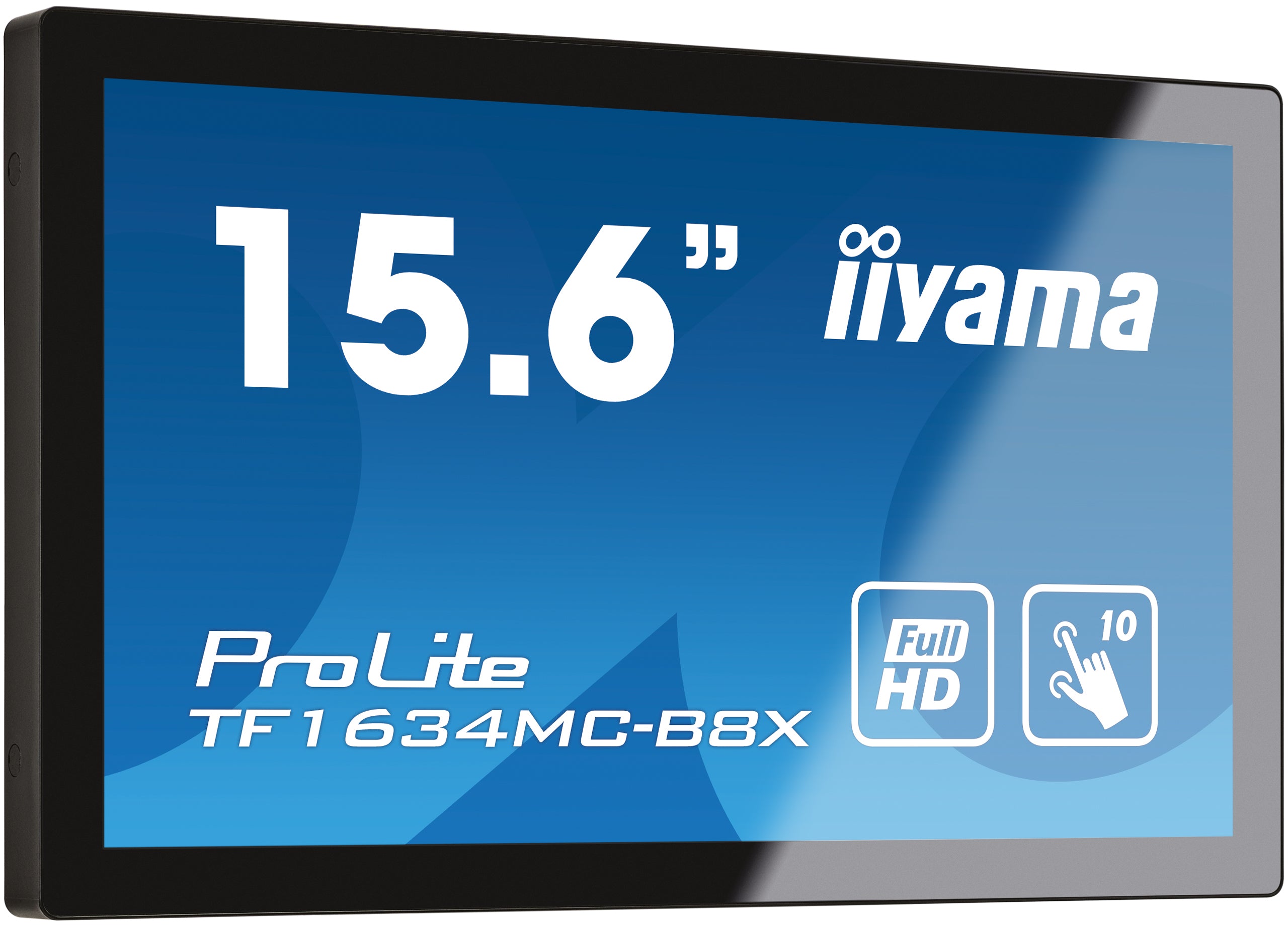 iiyama ProLite TF1634MC-B8X écran plat de PC 39,6 cm (15.6") 1920 x 1080 pixels Full HD LED Écran tactile Multi-utilisateur Noir
