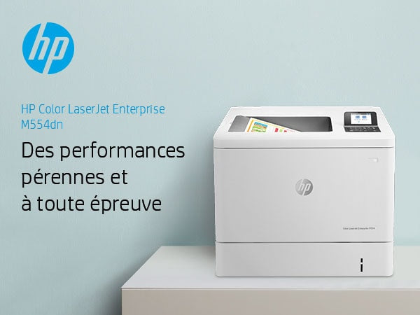 HP Color LaserJet Enterprise Imprimante M554dn, Imprimer, Impression USB en façade; Impression recto-verso