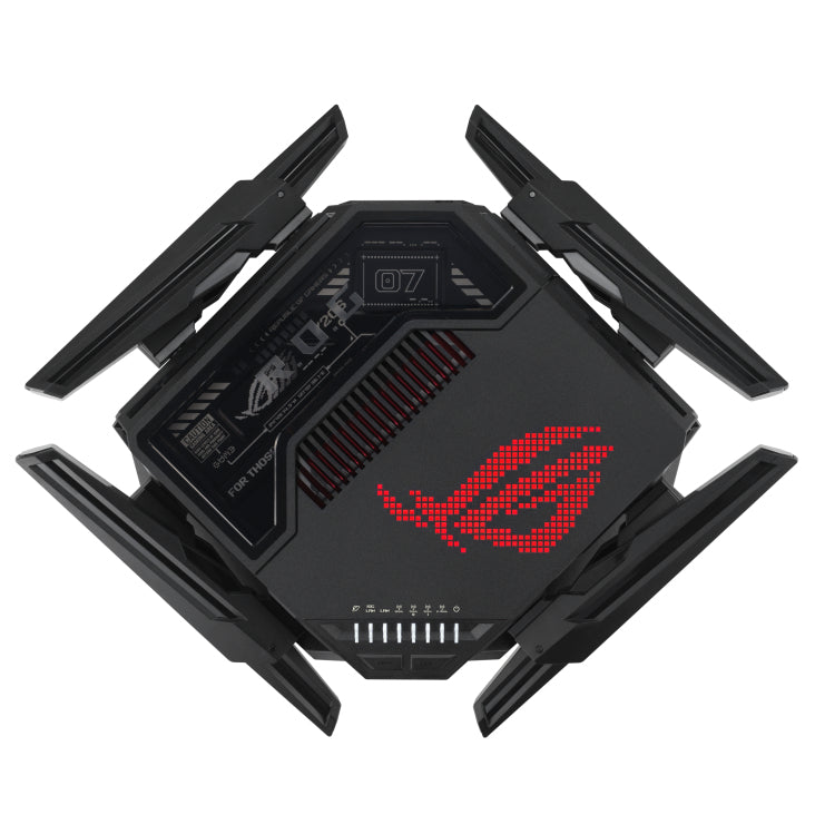 ASUS ROG Rapture GT-BE98 routeur sans fil 10 Gigabit Ethernet Quad-band (2.4 GHz / 5 GHz-1 / 5 GHz-2 / 6 GHz) Noir