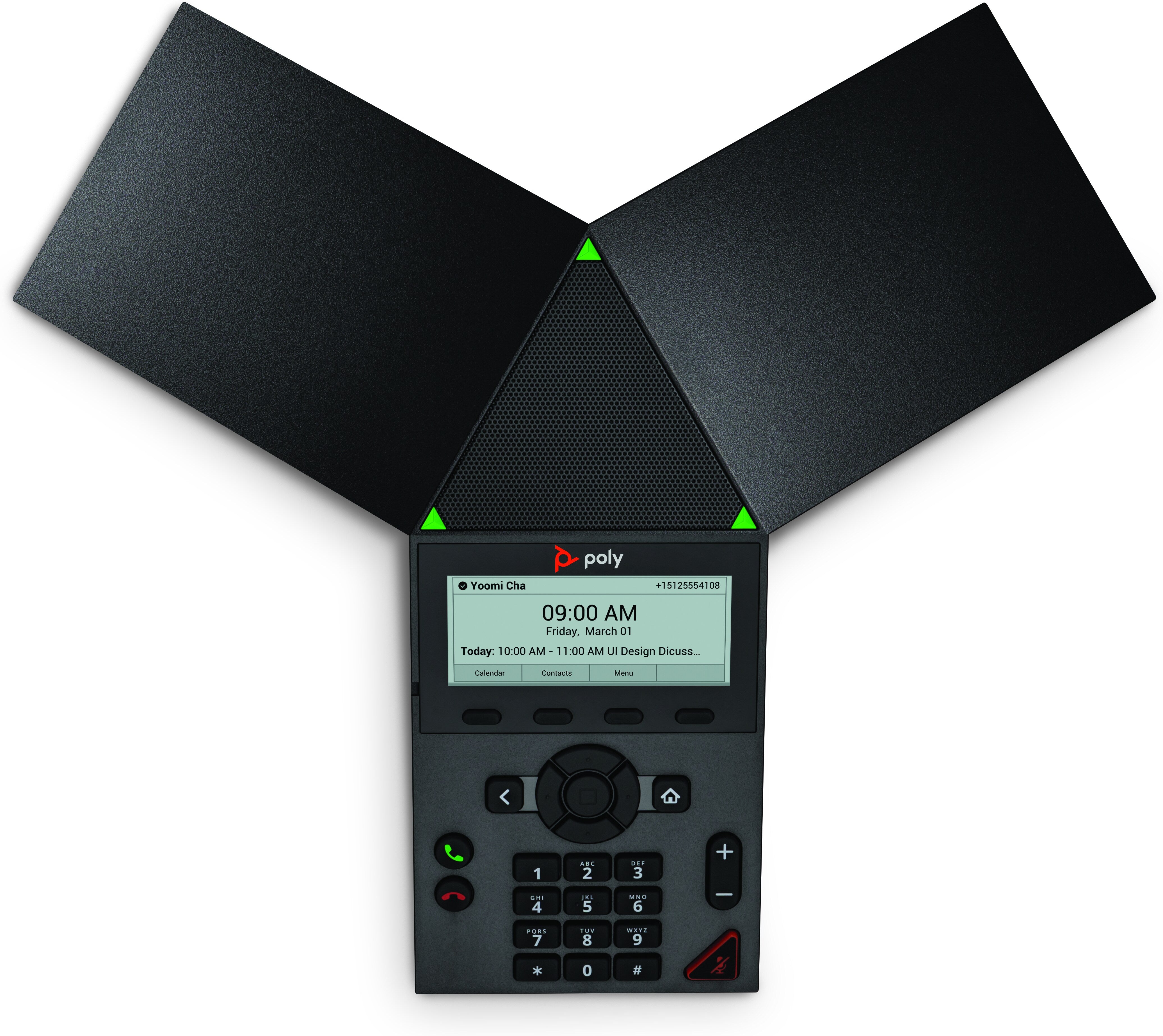 POLY Téléphone de conférence IP Trio 8300 compatible PoE