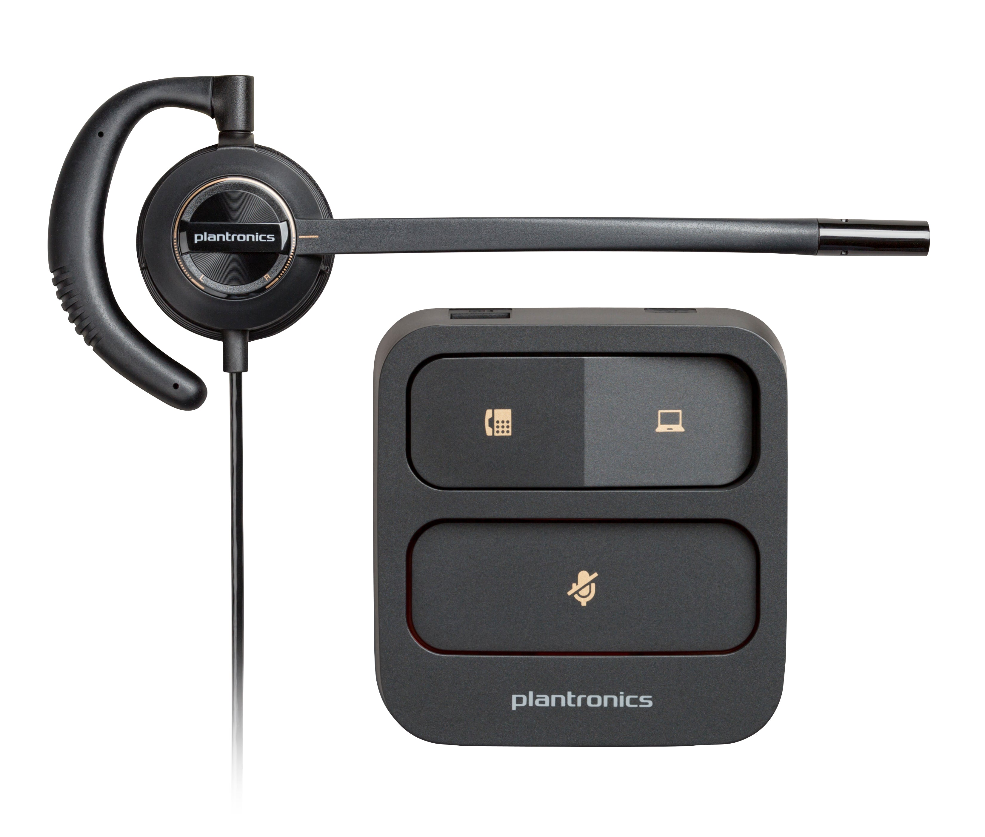 Poly Micro-casque EncorePro 530D discret numérique avec fonction Quick Disconnect TAA