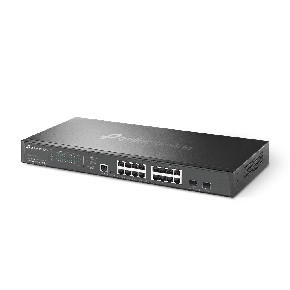 TP-Link Omada SG3218XP-M2 commutateur réseau Géré L2+ 2.5G Ethernet (100/1000/2500) Connexion Ethernet, supportant l'alimentation via ce port (PoE) 1U Noir