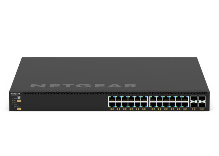 NETGEAR GSM4328-100AJS Géré L3 Gigabit Ethernet (10/100/1000) Connexion Ethernet, supportant l'alimentation via ce port (PoE) 1U Noir