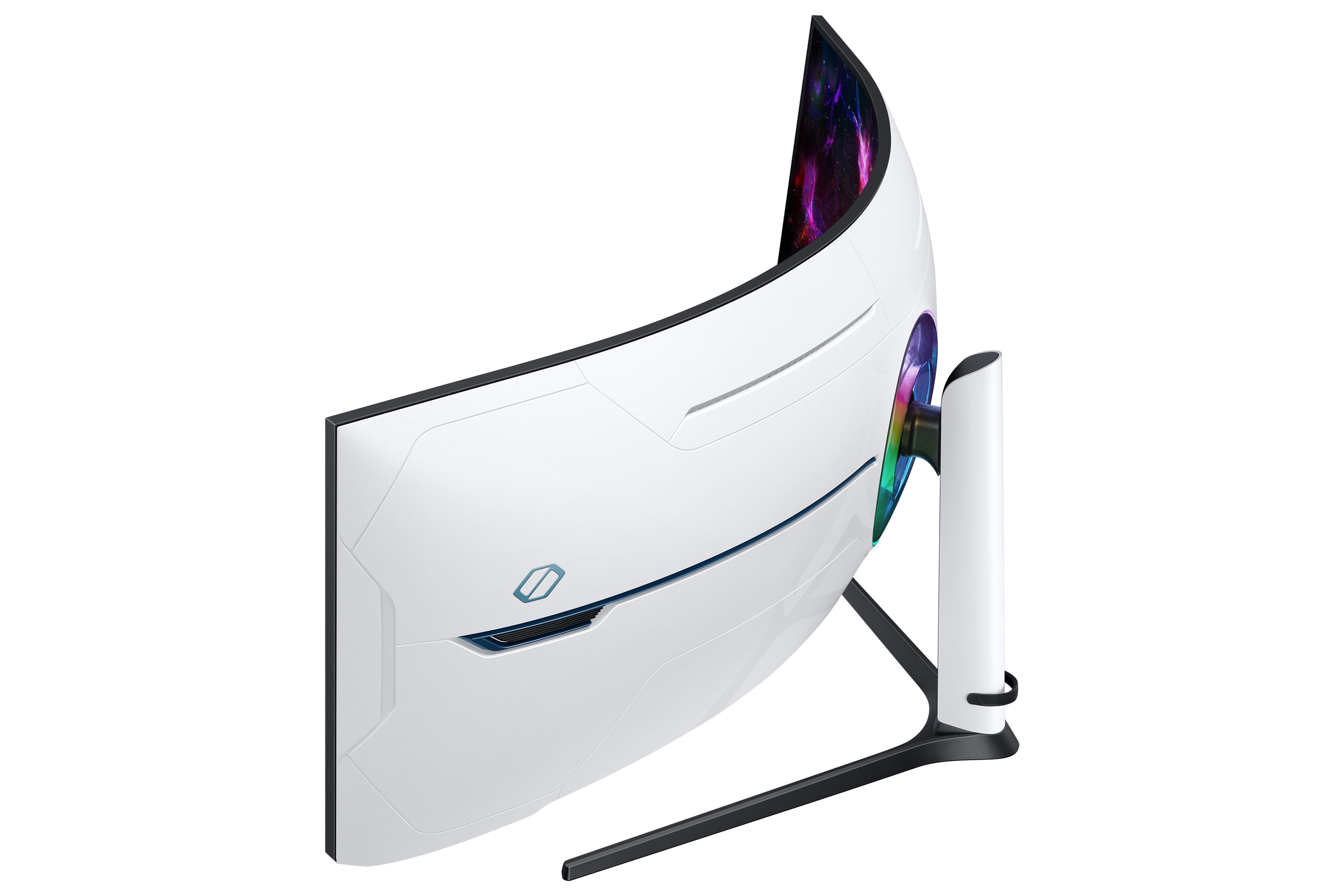 Samsung G95NC LED display 144,8 cm (57") 7680 x 2160 pixels Dual UHD QLED Blanc