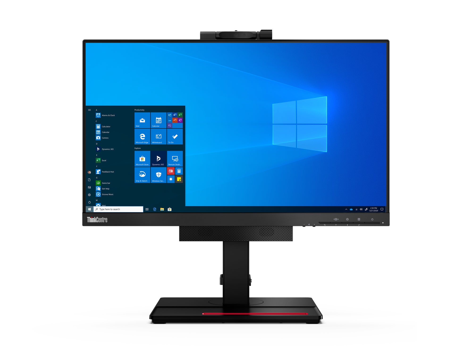 Lenovo ThinkCentre Tiny in One LED display 54,6 cm (21.5") 1920 x 1080 pixels Full HD Noir