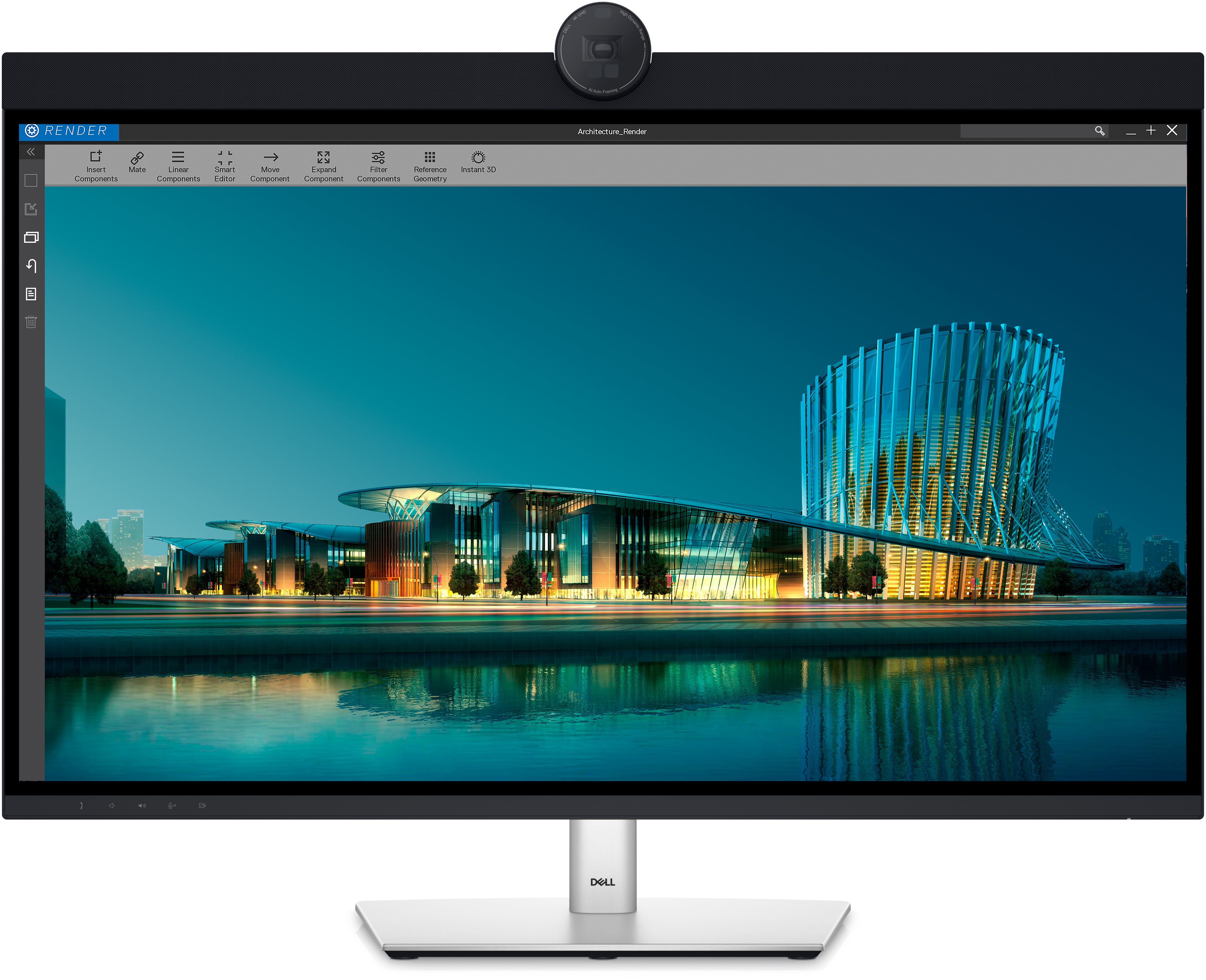 DELL UltraSharp U3224KBA LED display 80 cm (31.5") 6144 x 3456 pixels 6K Ultra HD LCD Noir, Argent