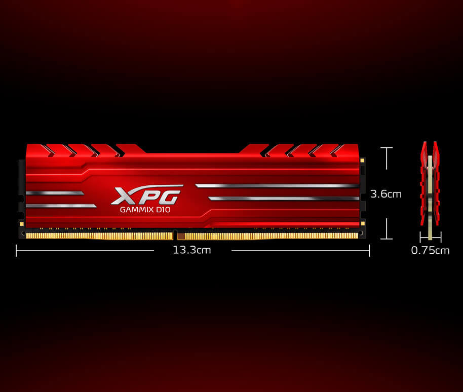 XPG GAMMIX D10 module de mémoire 32 Go 2 x 16 Go DDR4 3600 MHz