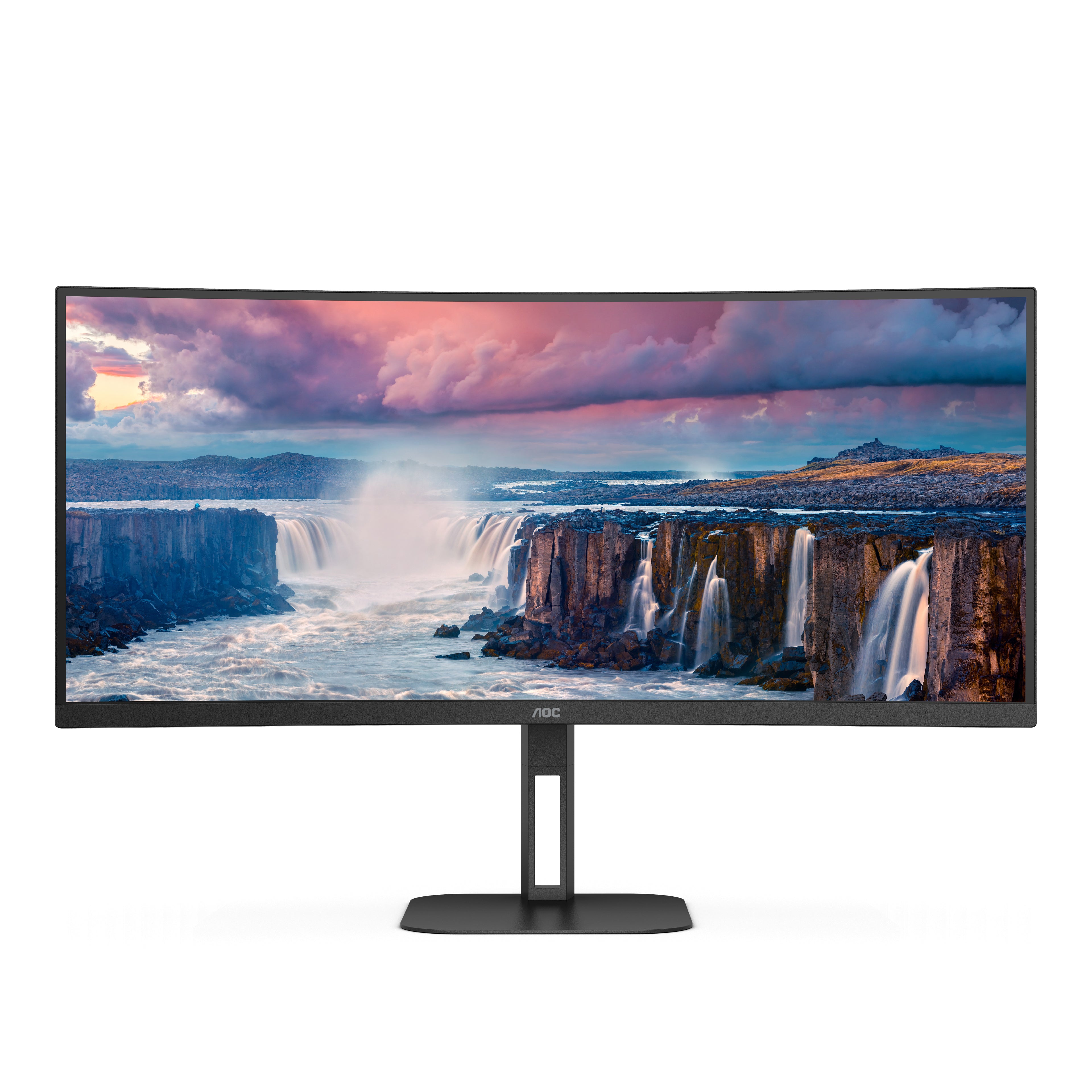 AOC V5 CU34V5C/BK LED display 86,4 cm (34") 3440 x 1440 pixels Wide Quad HD Noir