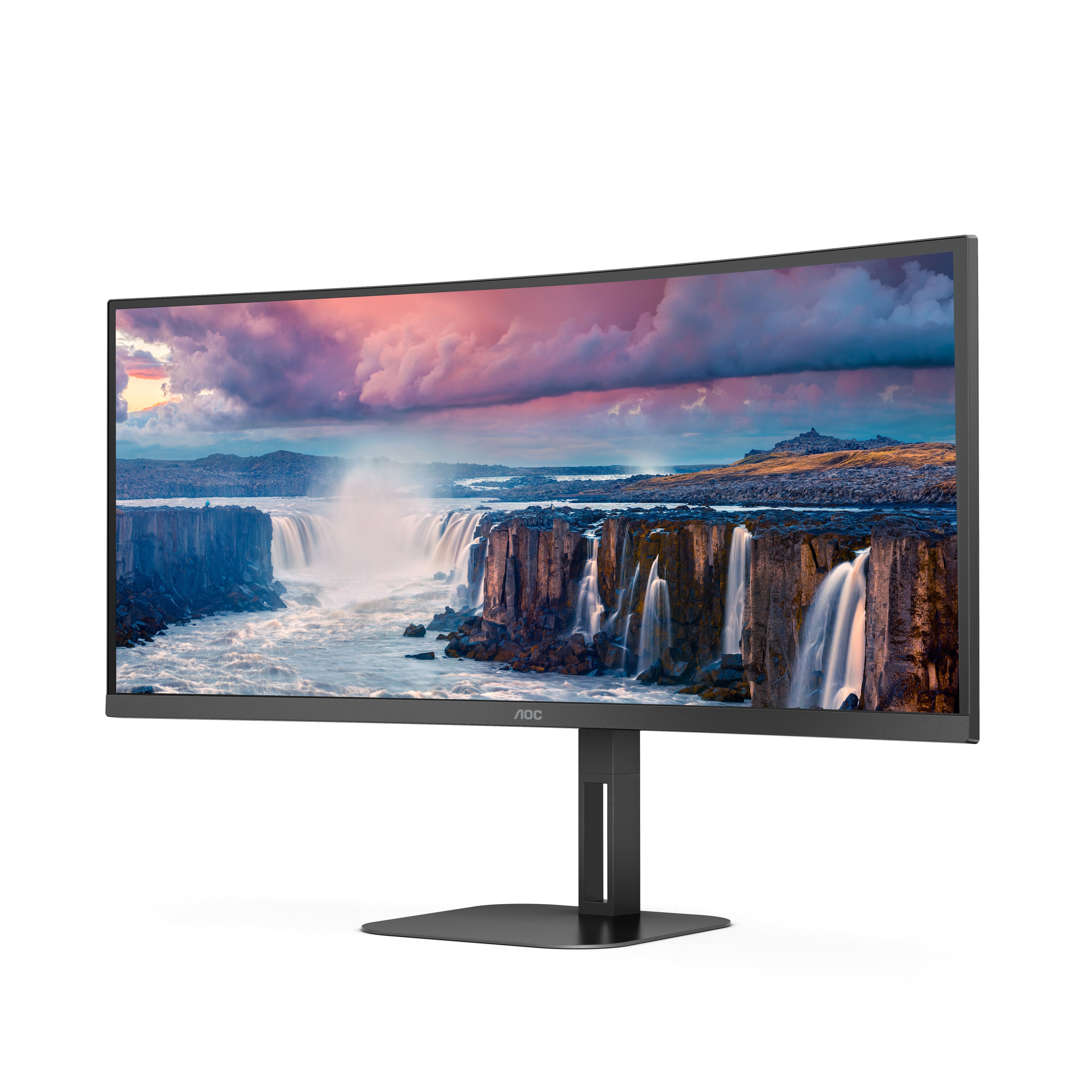 AOC V5 CU34V5C/BK LED display 86,4 cm (34") 3440 x 1440 pixels Wide Quad HD Noir