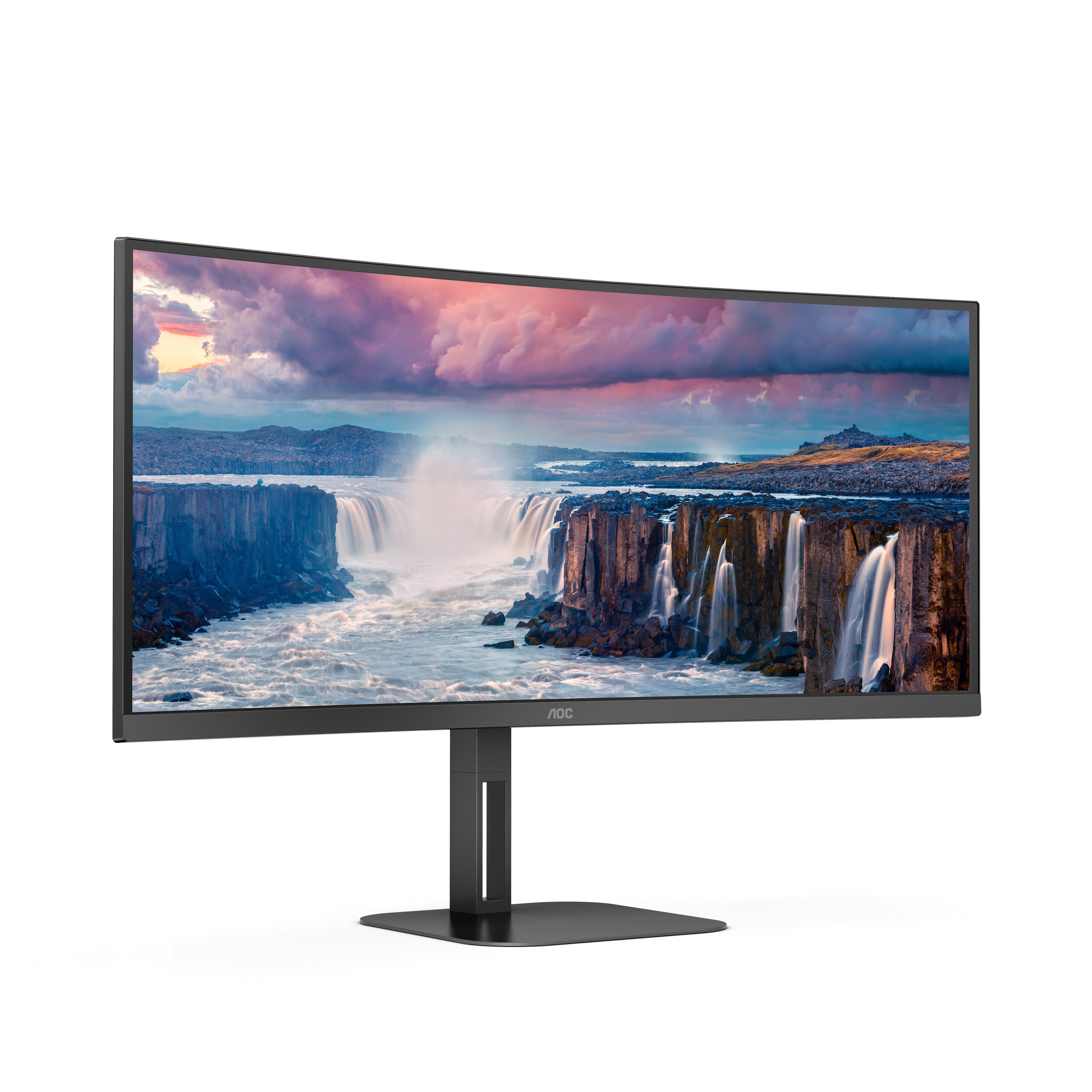 AOC V5 CU34V5C/BK LED display 86,4 cm (34") 3440 x 1440 pixels Wide Quad HD Noir