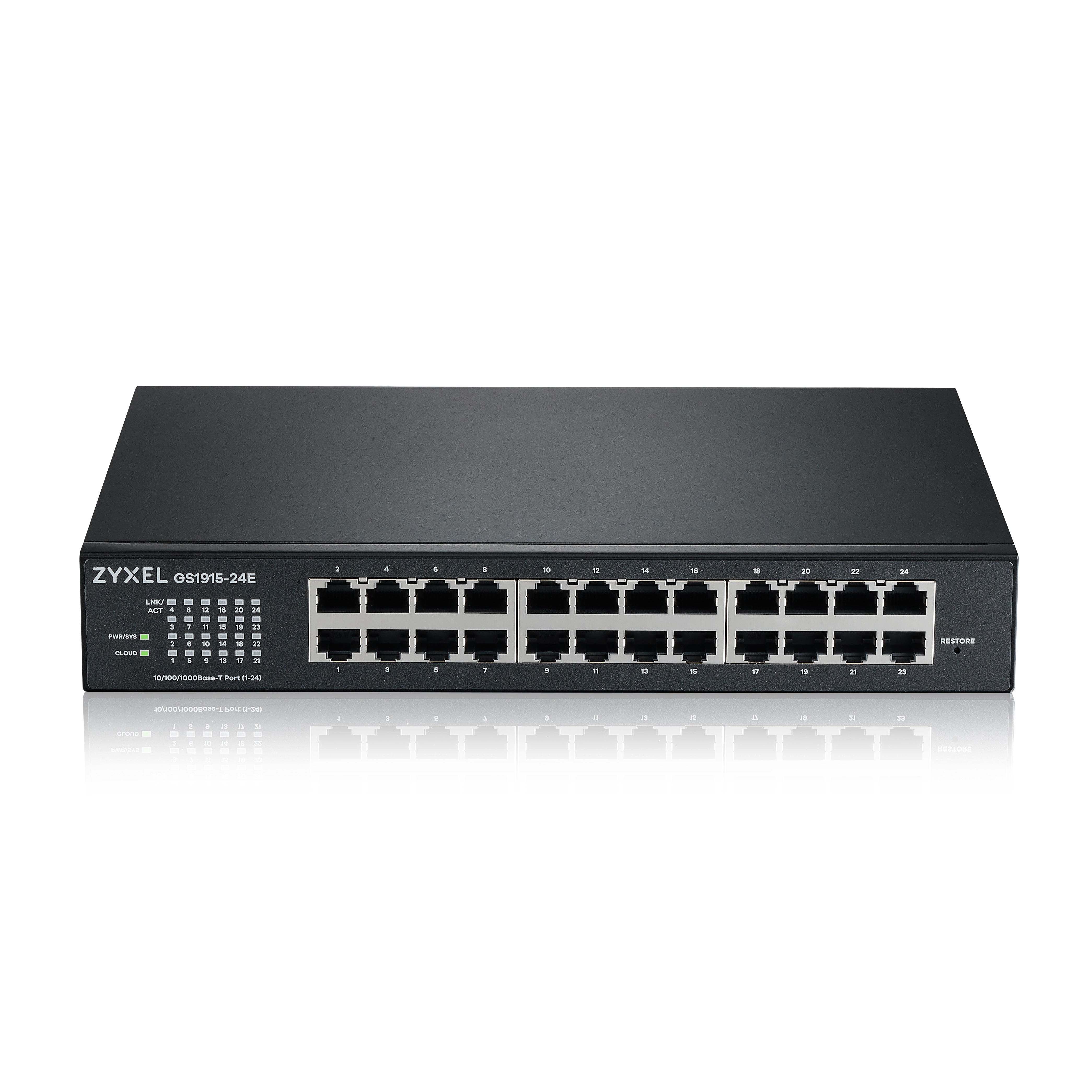 Zyxel GS1915-24E Géré L2 Gigabit Ethernet (10/100/1000) 1U Noir