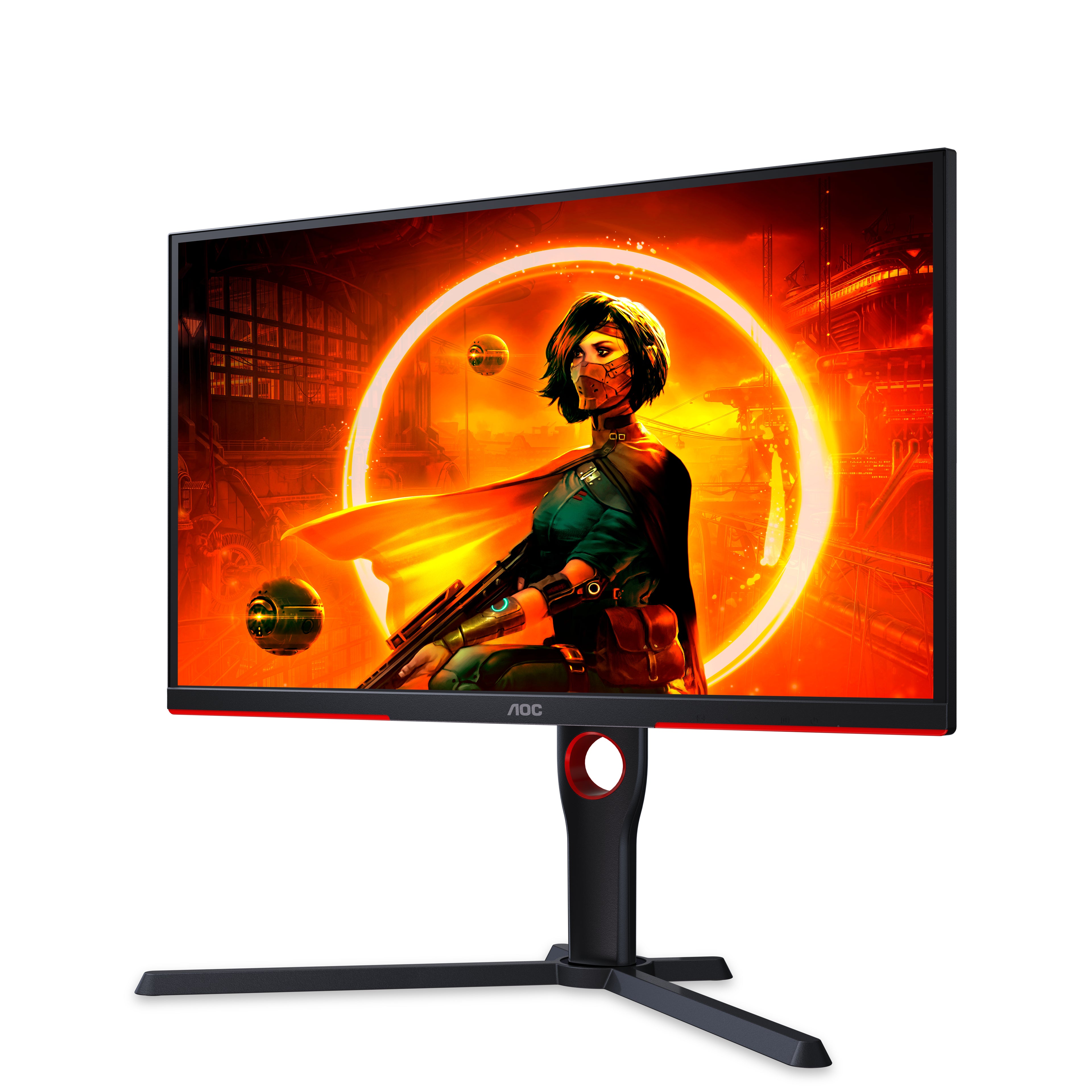 AOC G3 25G3ZM/BK écran plat de PC 62,2 cm (24.5") 1920 x 1080 pixels Full HD Noir, Rouge