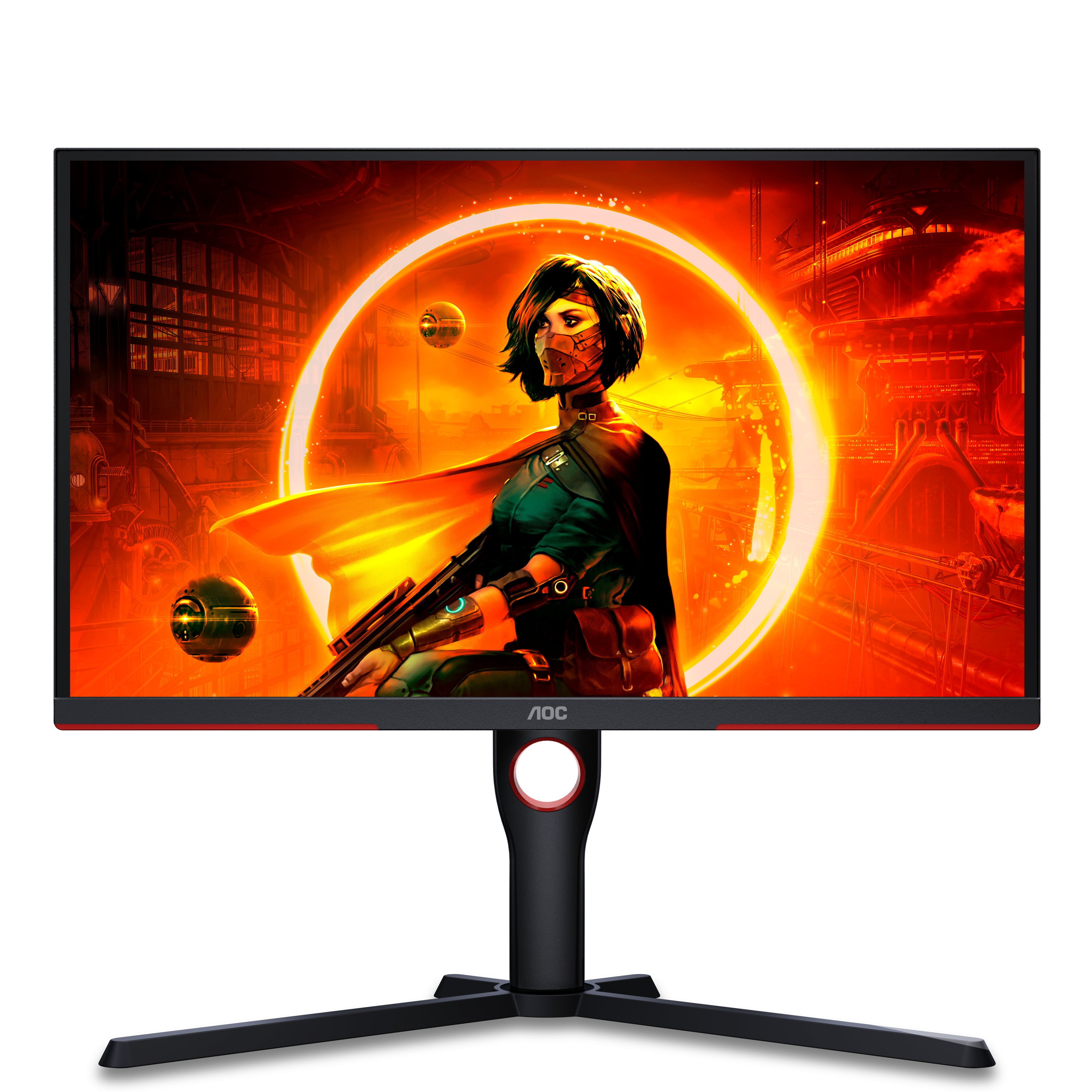 AOC G3 25G3ZM/BK écran plat de PC 62,2 cm (24.5") 1920 x 1080 pixels Full HD Noir, Rouge
