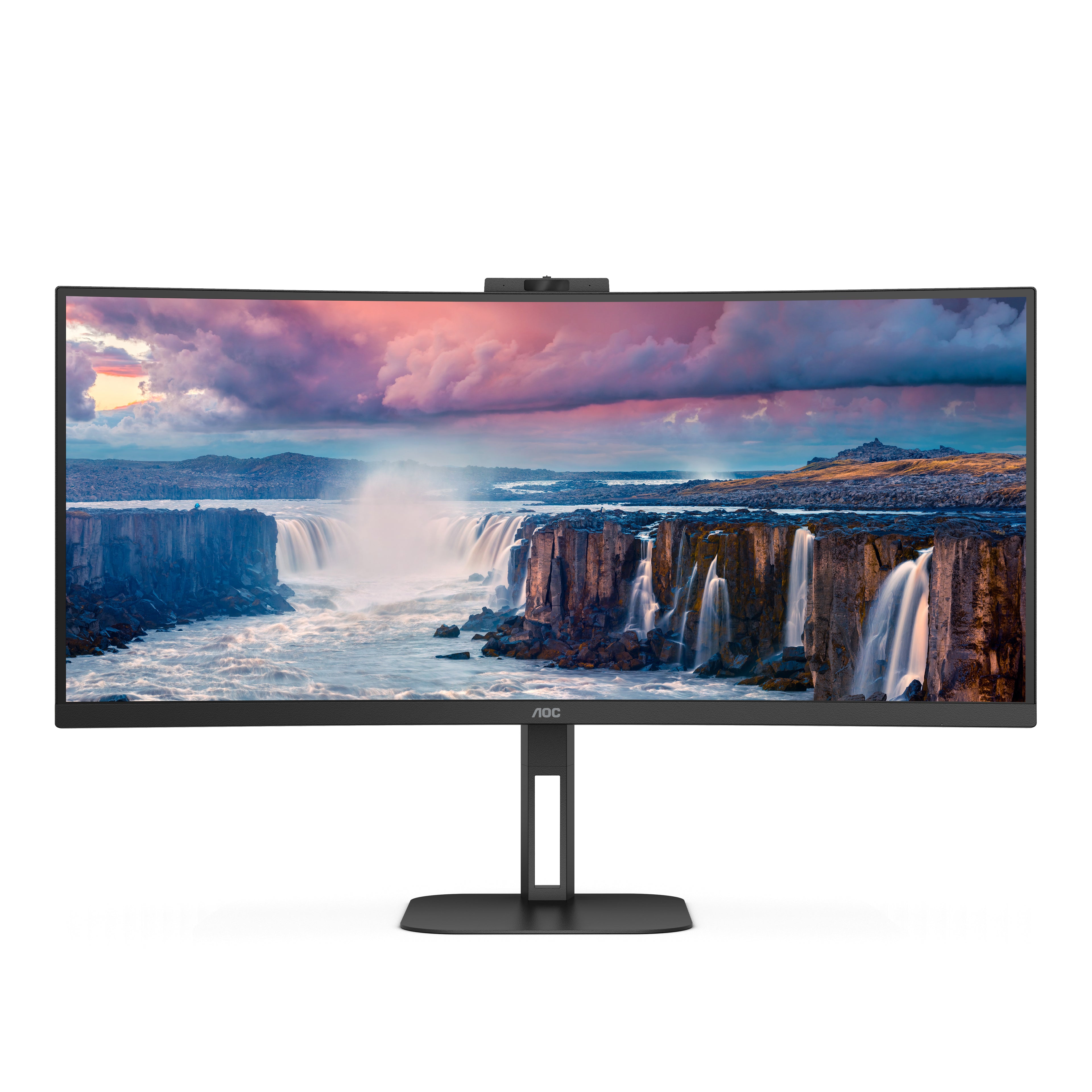 AOC V5 CU34V5CW LED display 86,4 cm (34") 3440 x 1440 pixels Wide Quad HD Noir