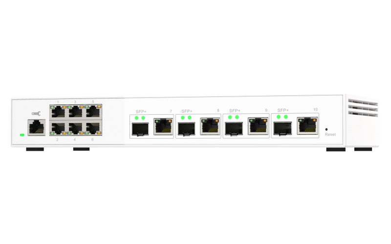 QNAP QSW-M2106-4C commutateur réseau Géré L2 2.5G Ethernet (100/1000/2500) Blanc
