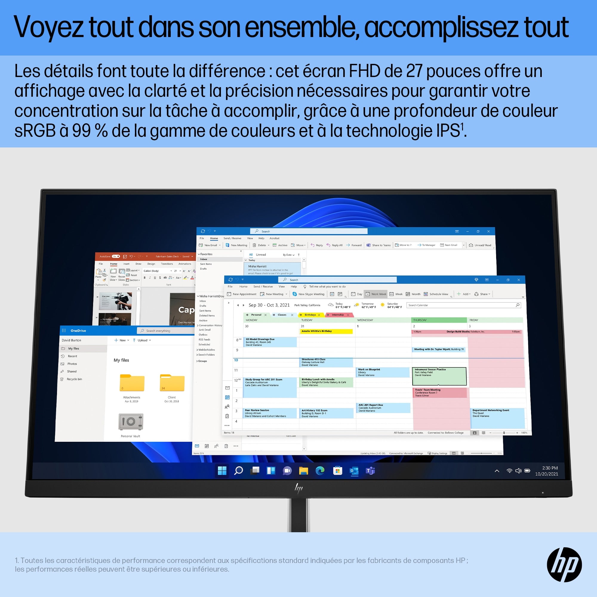 HP Écran FHD E27 G5
