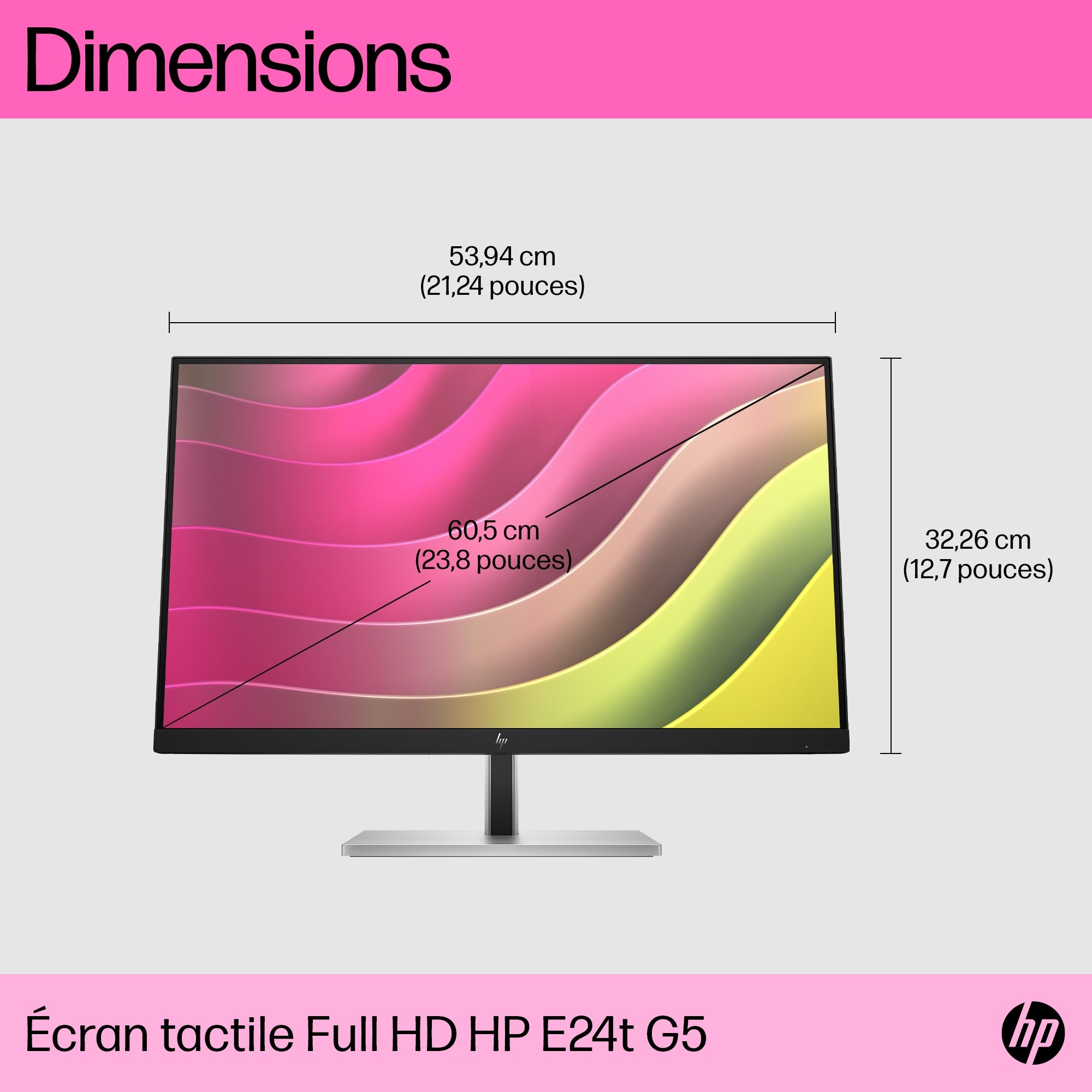 HP Écran tactile FHD E24t G5