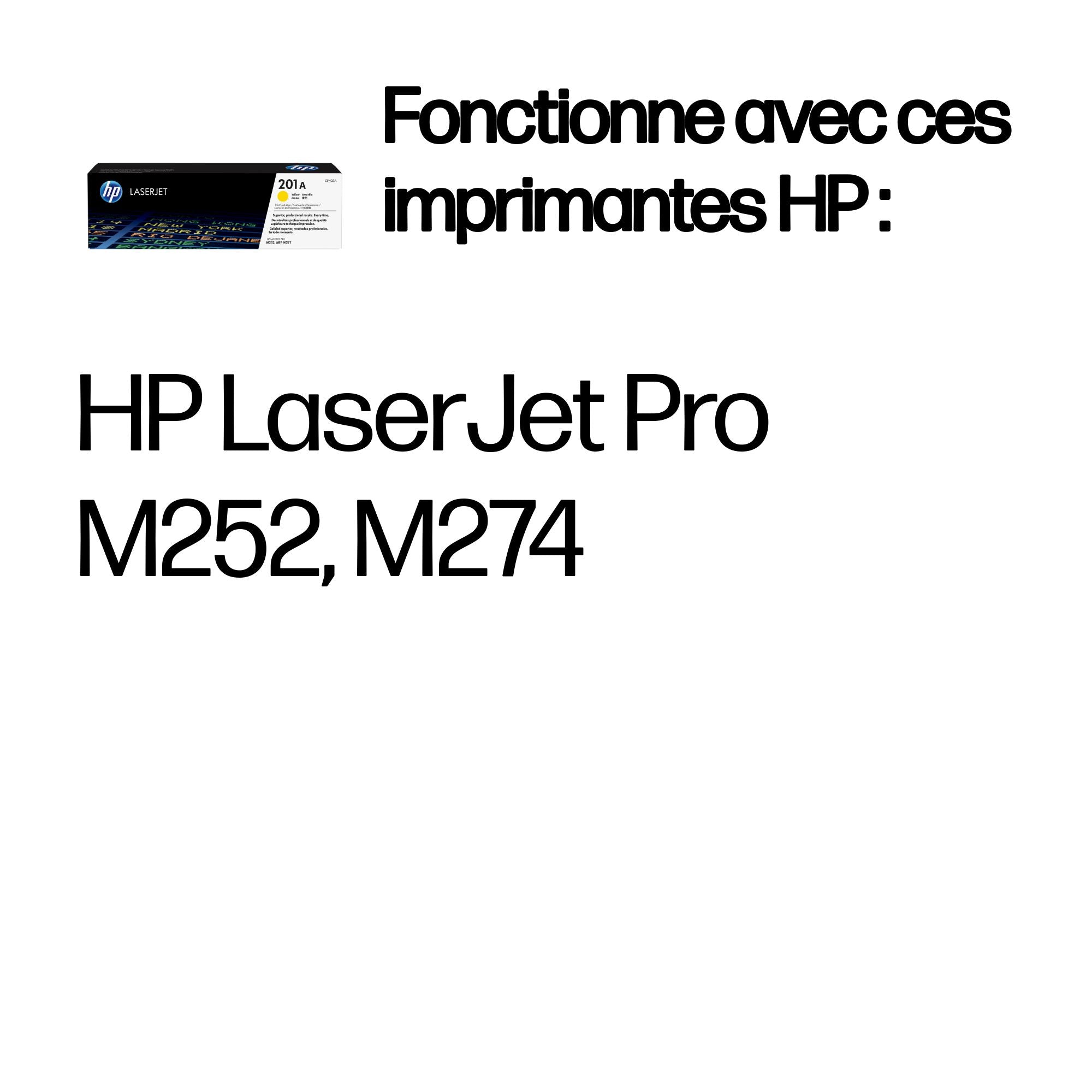 HP 201A toner LaserJet Jaune authentique