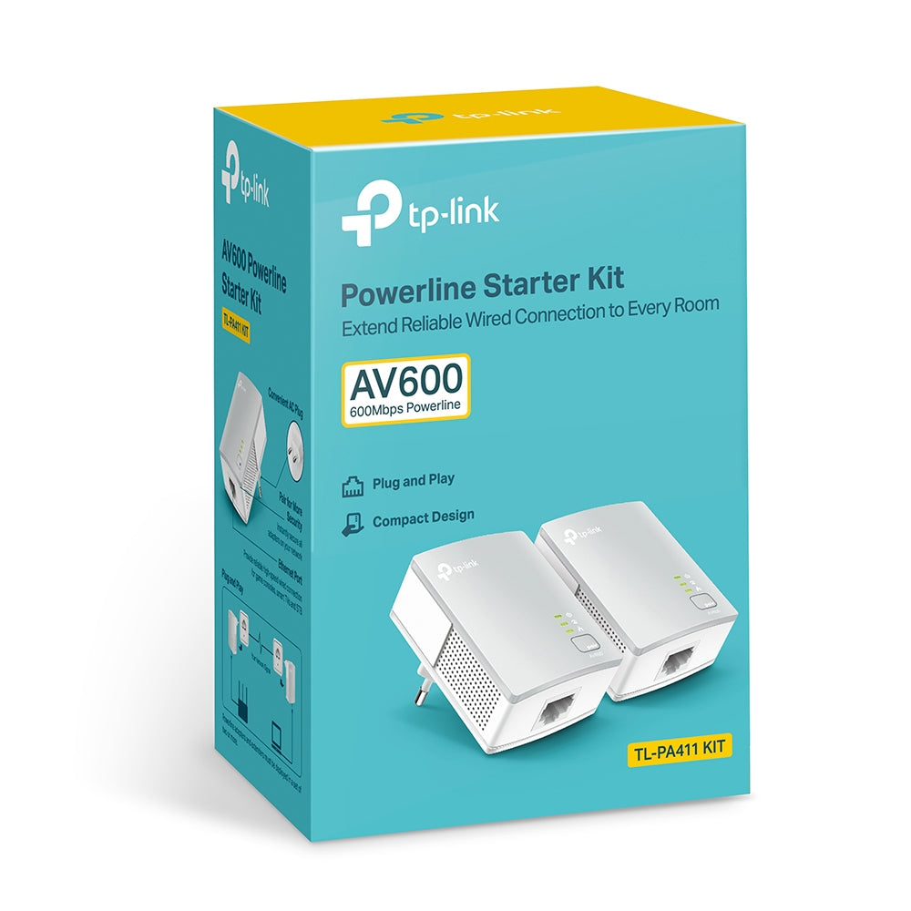 TP-Link PA411KIT 500 Mbit/s Ethernet/LAN Blanc 2 pièce(s)