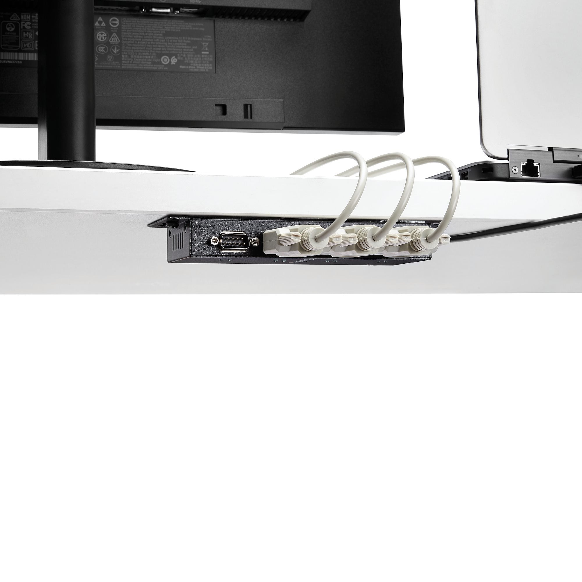 StarTech.com Hub adaptateur USB vers série DB9 RS232 4 ports – Montage sur rail DIN industriel et mural