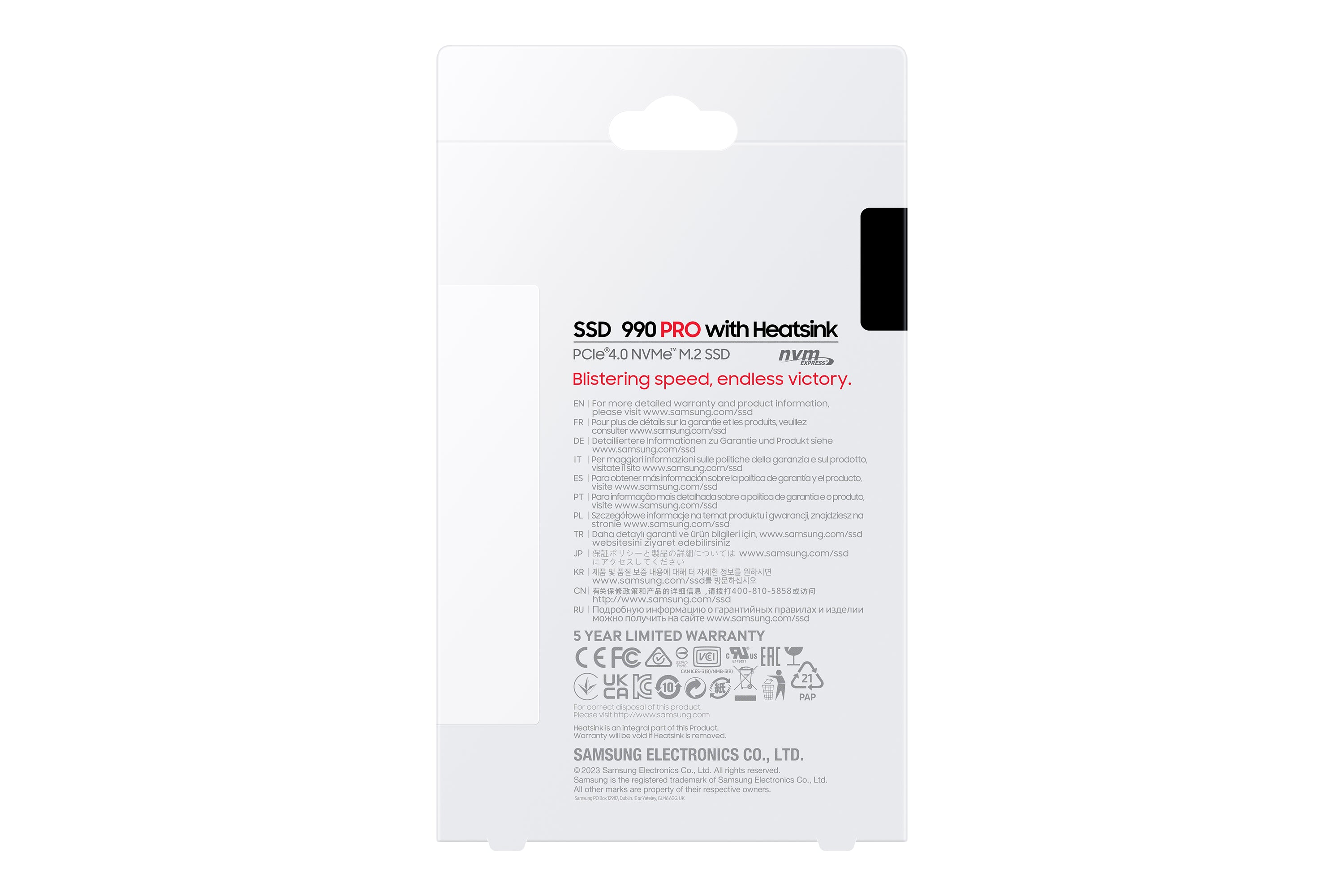 Samsung 990 Pro 4 To M.2 PCI Express 4.0 NVMe V-NAND TLC