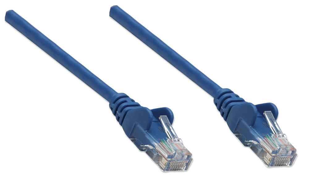 Intellinet 318129 câble de réseau Bleu 0,5 m Cat5e U/UTP (UTP)