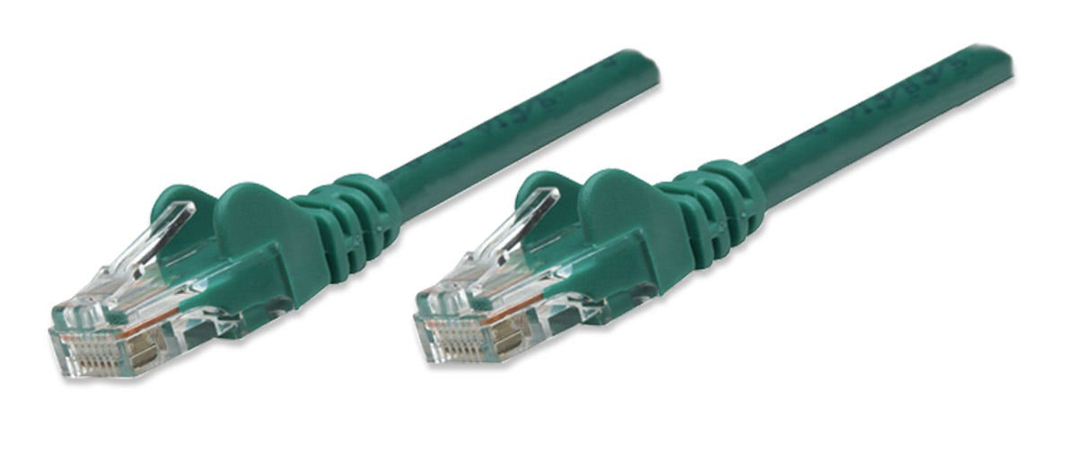 Intellinet Cat5e, 0.45m câble de réseau Vert 0,5 m U/UTP (UTP)