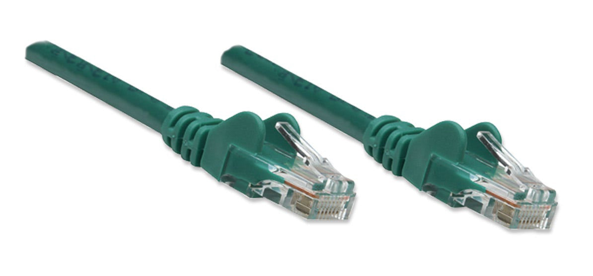 Intellinet Cat5e, 0.45m câble de réseau Vert 0,5 m U/UTP (UTP)