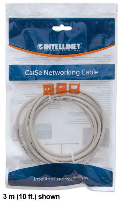 Intellinet 340427 câble de réseau Gris 0,5 m Cat6 U/UTP (UTP)