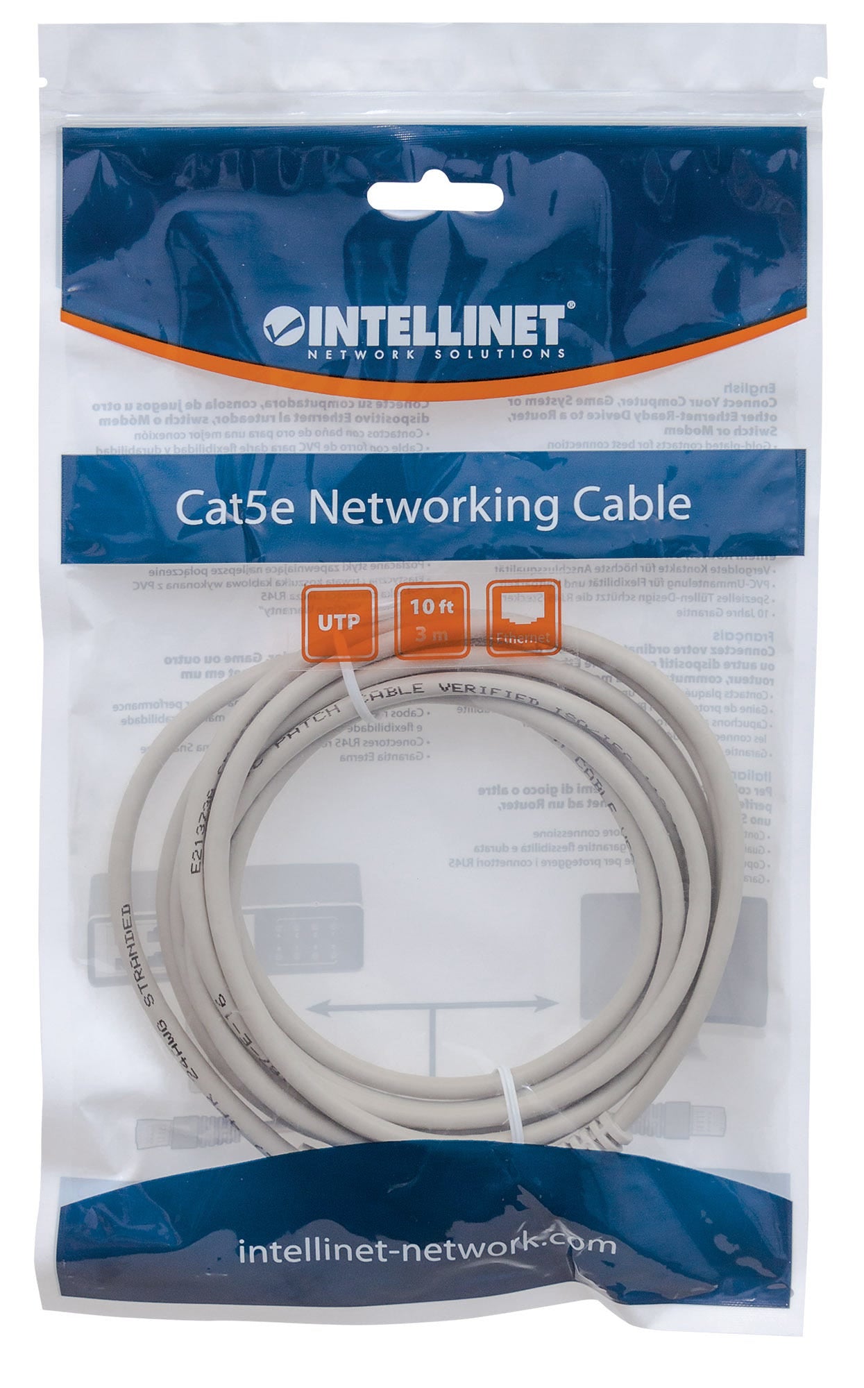 Intellinet 336758 câble de réseau Gris 7,5 m Cat6 U/UTP (UTP)