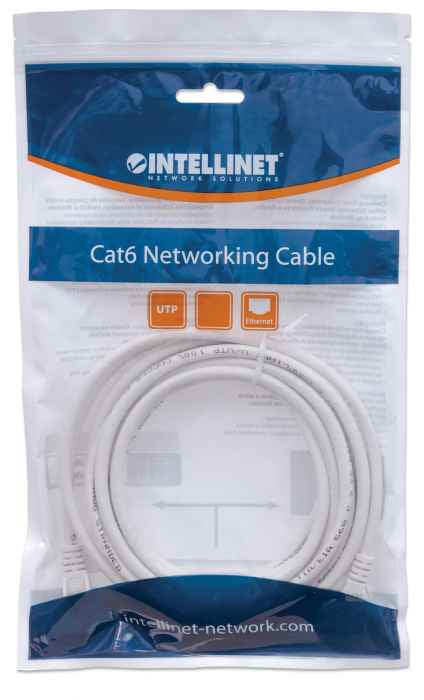 Intellinet 343732 câble de réseau Blanc 5 m Cat6