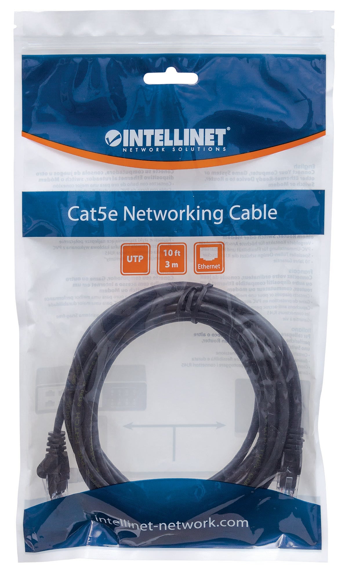 Intellinet 1.5m Cat6 câble de réseau Noir 1,5 m U/UTP (UTP)