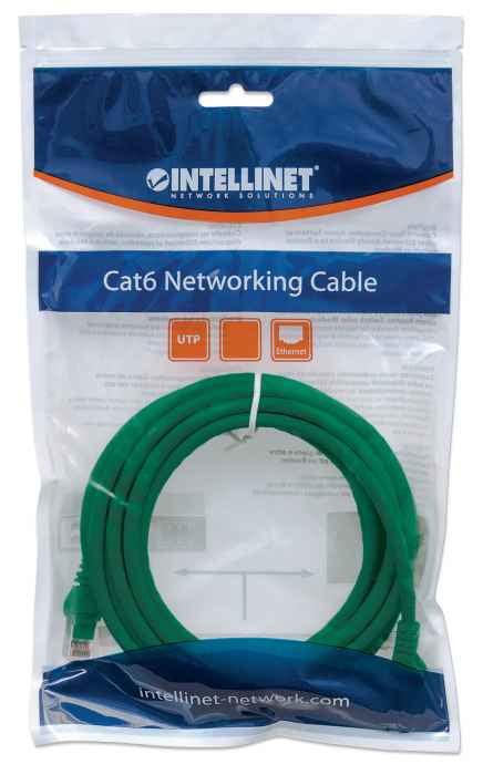 Intellinet 342483 câble de réseau Vert 1,5 m Cat6 U/UTP (UTP)
