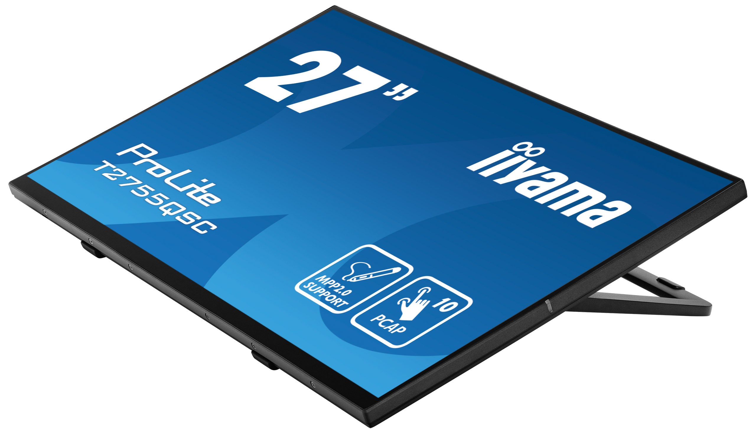 iiyama ProLite T2755QSC-B1 écran plat de PC 68,6 cm (27") 2560 x 1440 pixels Quad HD LCD Écran tactile Noir