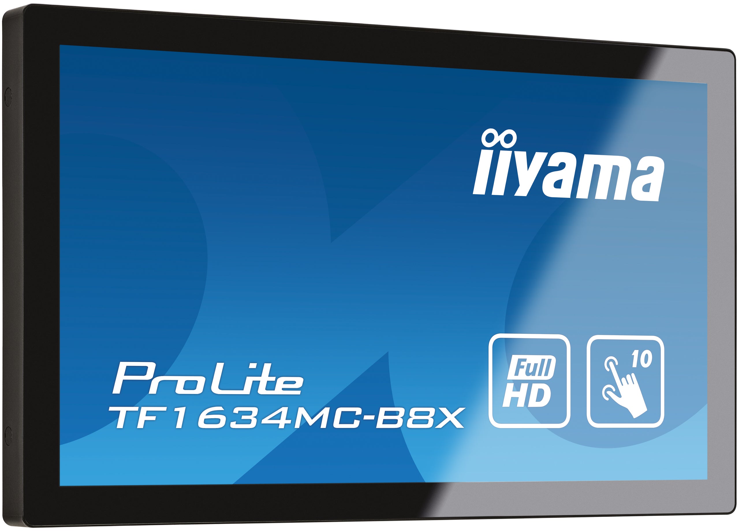 iiyama ProLite TF1634MC-B8X écran plat de PC 39,6 cm (15.6") 1920 x 1080 pixels Full HD LED Écran tactile Multi-utilisateur Noir