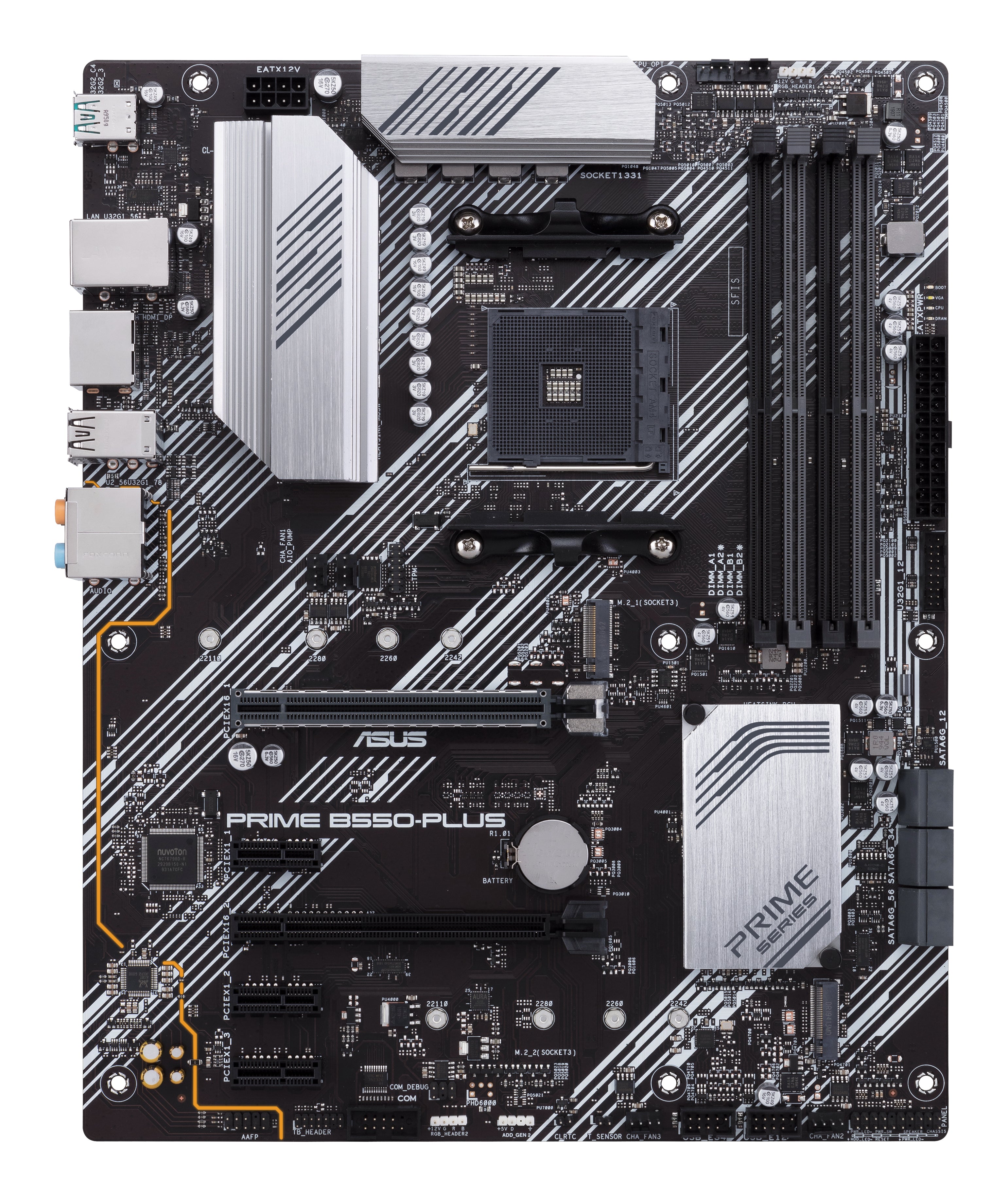 ASUS PRIME B550-PLUS AMD B550 Emplacement AM4 ATX