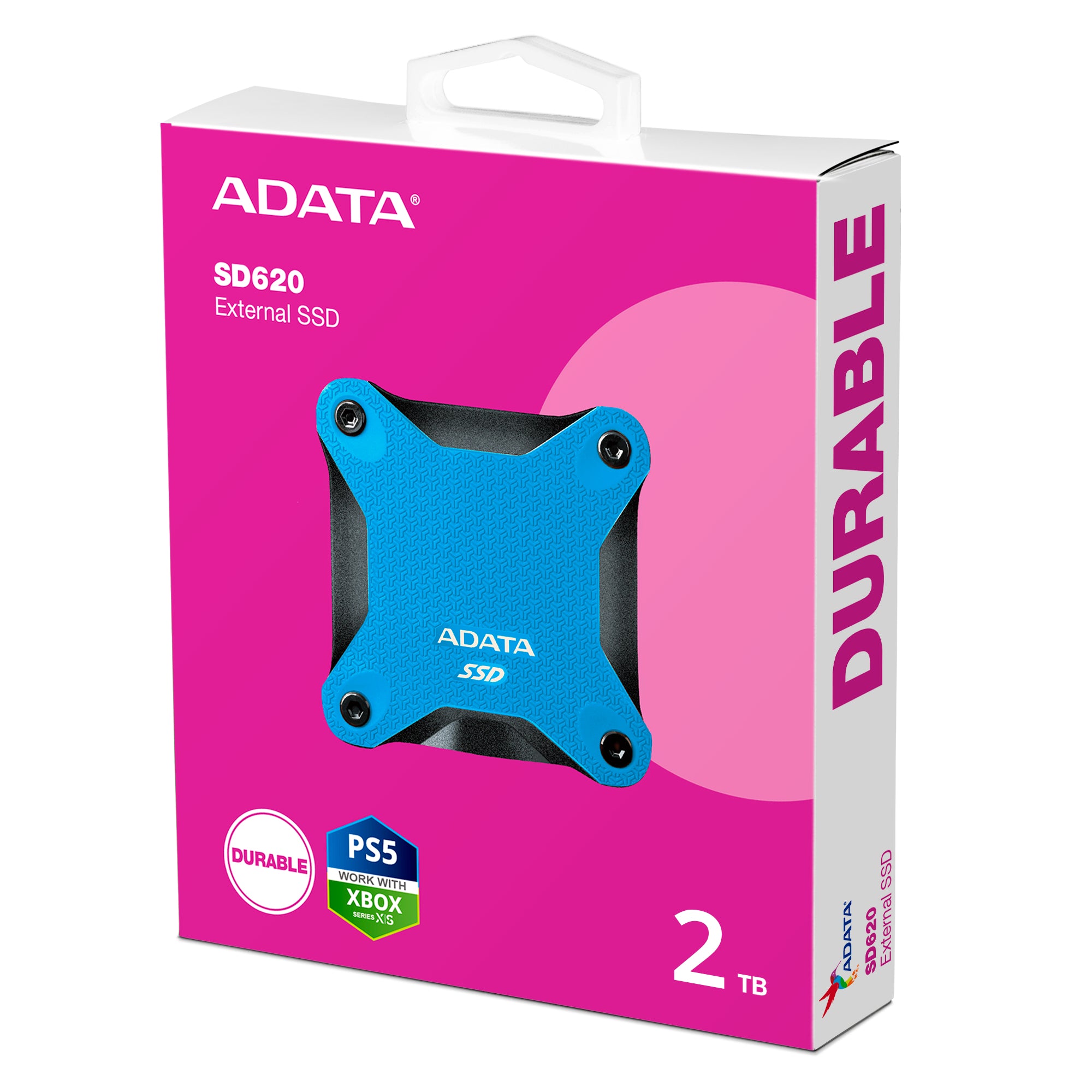 ADATA SD620 2 To Micro-USB B 3.2 Gen 2 (3.1 Gen 2) Noir, Bleu