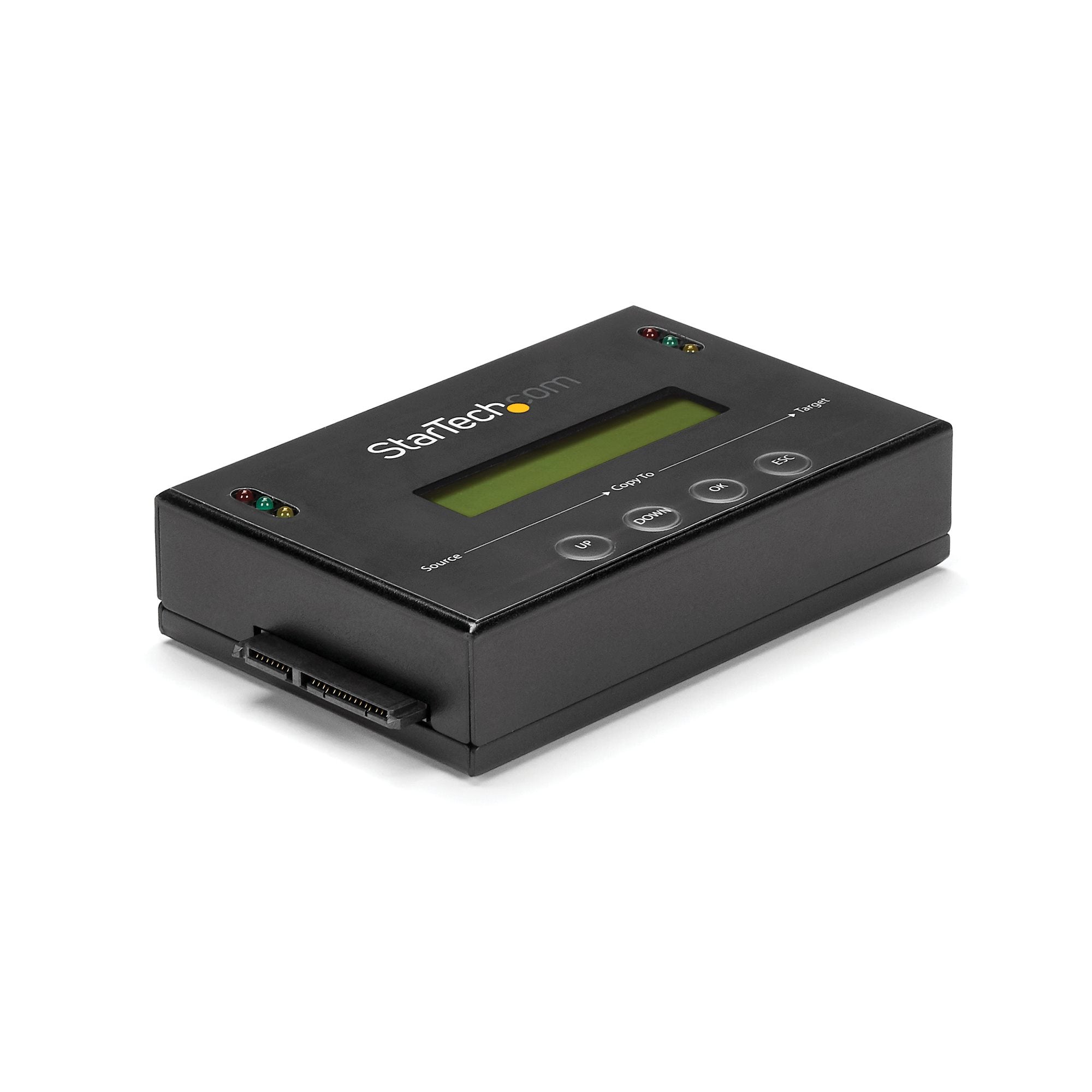 StarTech.com Duplicateur et Effaceur de Disque Dur Autonome 1:1, Cloneur et Effaceur de Disque SATA HDD/SSD, Écran LCD, Conforme TAA, Indépendant du Système d'Exploitation