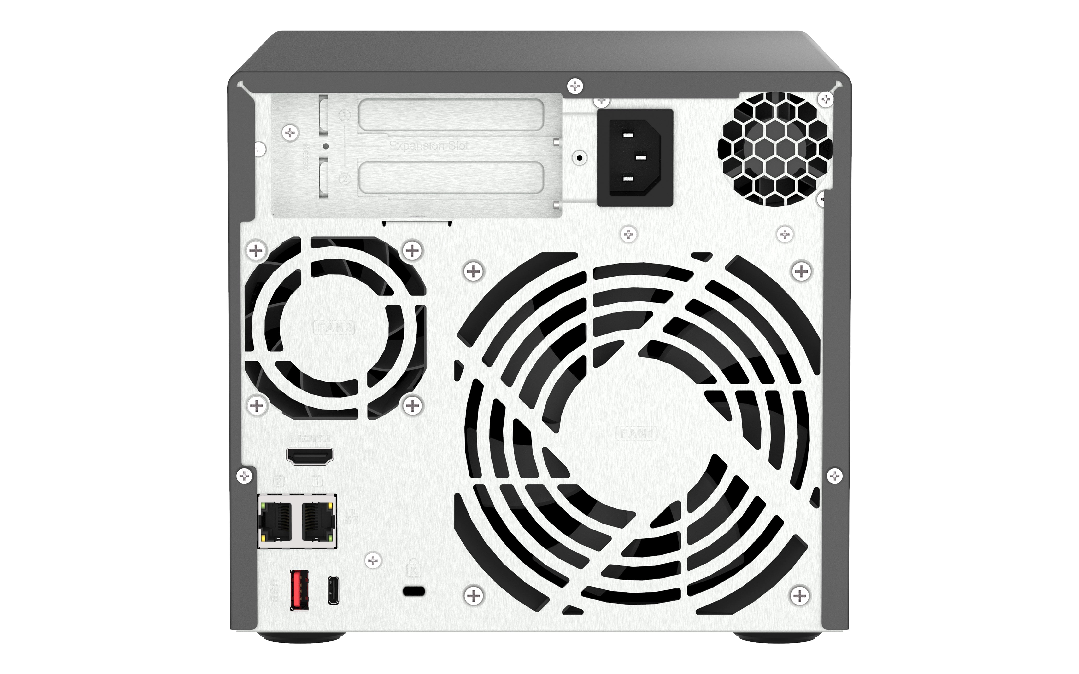 QNAP TVS-H474 NAS Tower Intel® Pentium® G7400 8 Go DDR4 0 To QuTS hero Noir