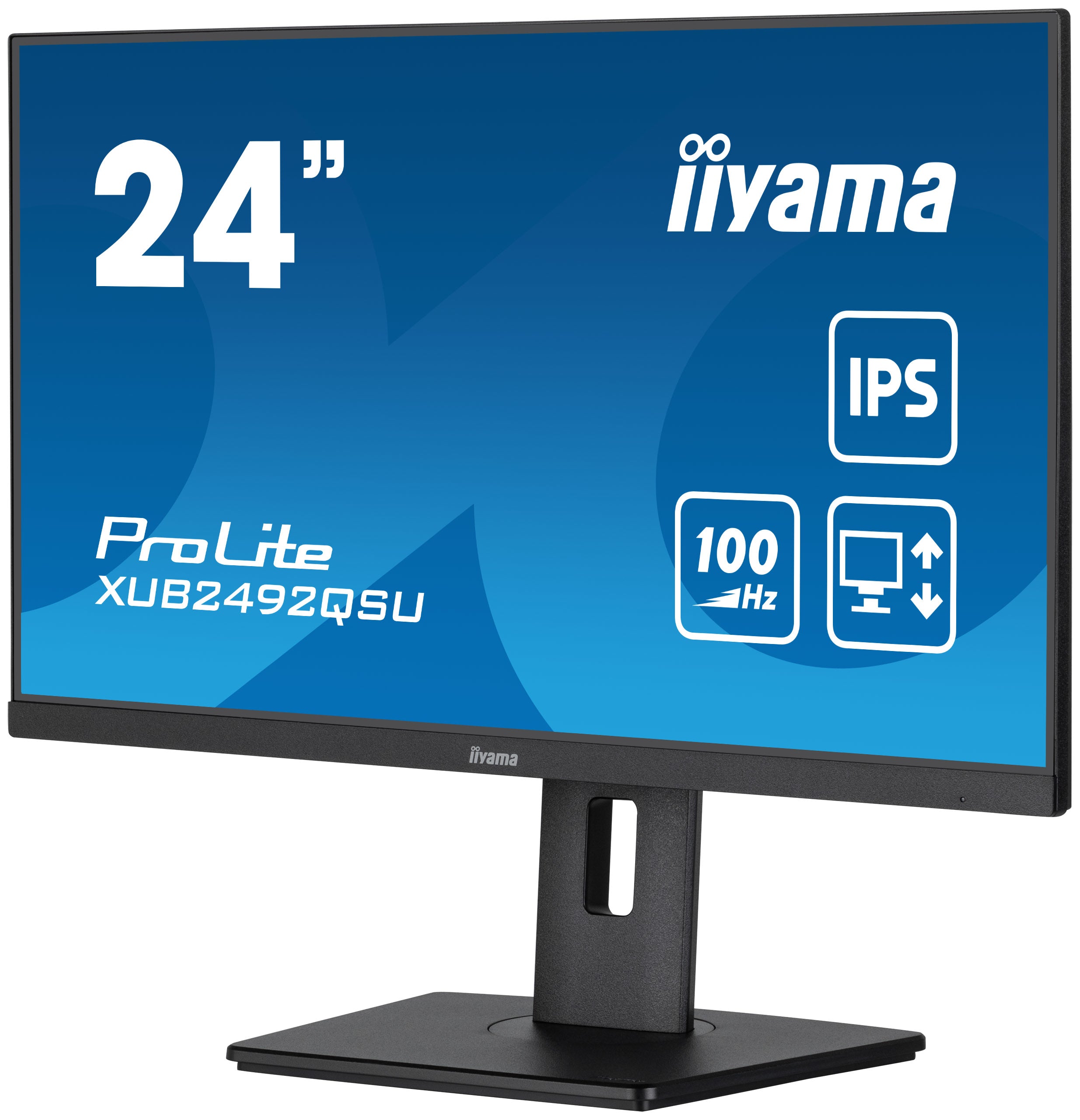 iiyama ProLite XUB2492QSU-B1 écran plat de PC 60,5 cm (23.8") 2560 x 1440 pixels Quad HD LED Noir