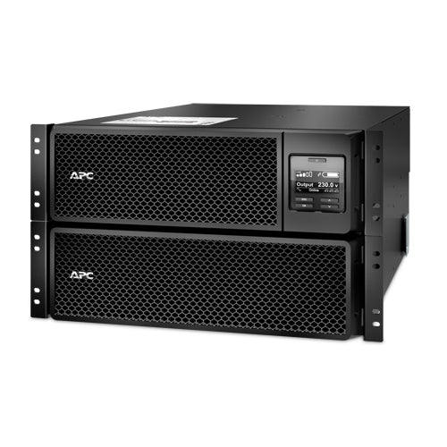 APC Smart-UPS On-Line SRT8KRMXLI - 8kW/VA, 6x C13 + 4x C19 + sortie monophasée câblée, montable en rack, NMC intégré