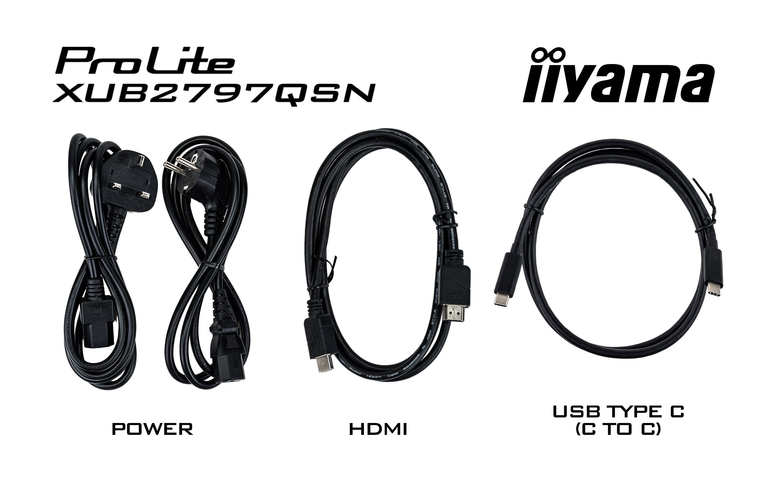 iiyama ProLite XUB2797QSN-W1 écran plat de PC 68,6 cm (27") 2560 x 1440 pixels Wide Quad HD LED Blanc