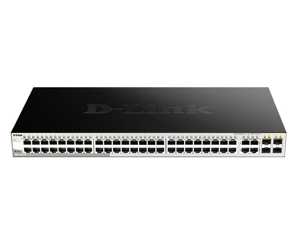 D-Link DGS-1210-52 commutateur réseau Géré L2 Gigabit Ethernet (10/100/1000) 1U Noir
