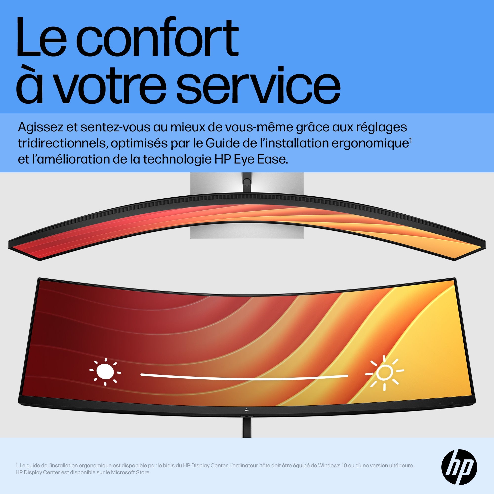 HP Écran incurvé DQHD E45c G5