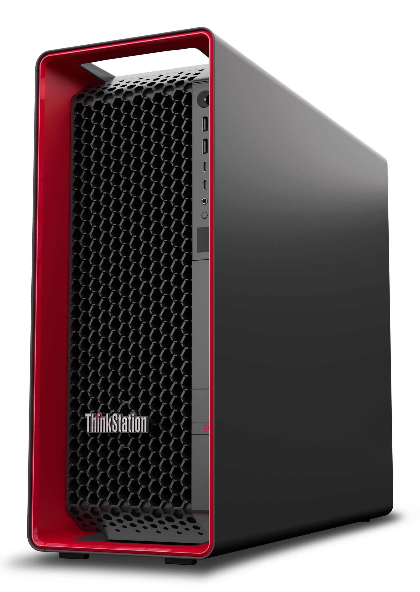 Lenovo ThinkStation P7 Intel® Xeon® W w5-3423 32 Go DDR5-SDRAM 1 To SSD Windows 11 Pro for Workstations Tower Station de travail Noir, Rouge