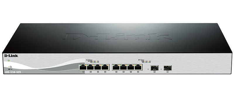 D-Link DXS-1210-10TS Géré L2/L3 10G Ethernet (100/1000/10000) 1U Noir, Argent
