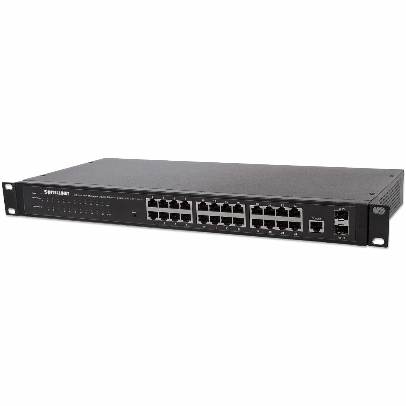 Intellinet 560917 commutateur réseau Géré Gigabit Ethernet (10/100/1000) 1U Noir