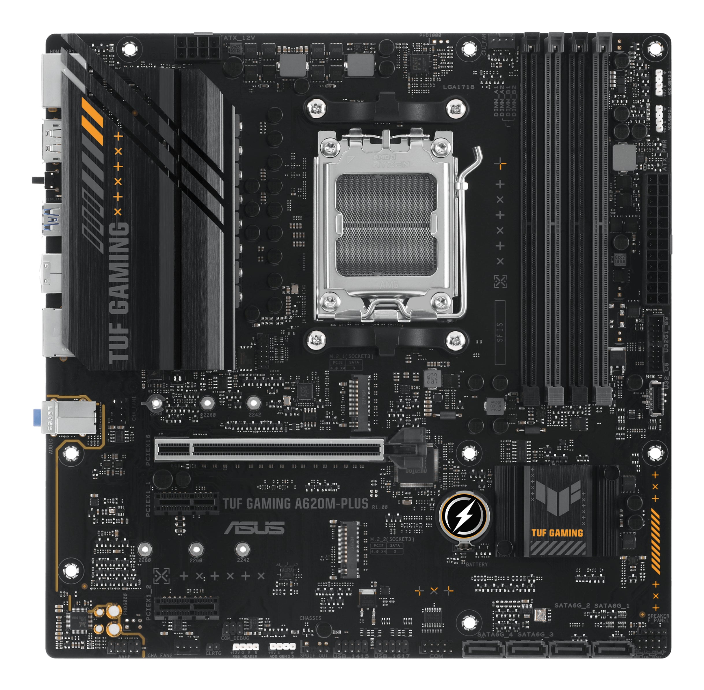 ASUS TUF GAMING A620M-PLUS AMD A620 Emplacement AM5 micro ATX