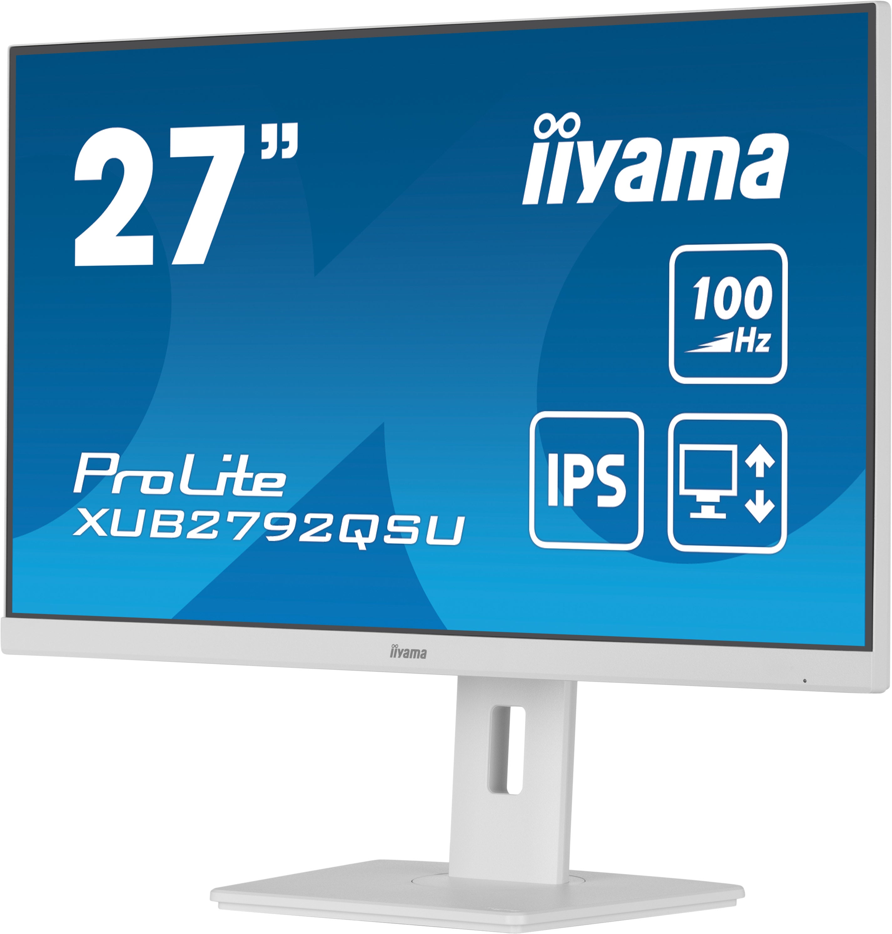 iiyama ProLite XUB2792QSU-W6 écran plat de PC 68,6 cm (27") 2560 x 1440 pixels Wide Quad HD LED Blanc